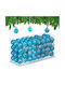 Ornament suspendat Glob Plastic Verde Set 96buc