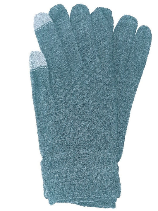 Unisex Knitted Touch Gloves Green