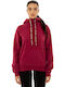 Women's Sweatshirt Hooded Burgundy