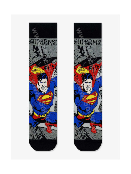 Dc Comics Superman Socks Gray