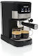 Tristar Μηχανή Espresso 1100W Πίεσης 20bar Μαύρη CM-2278