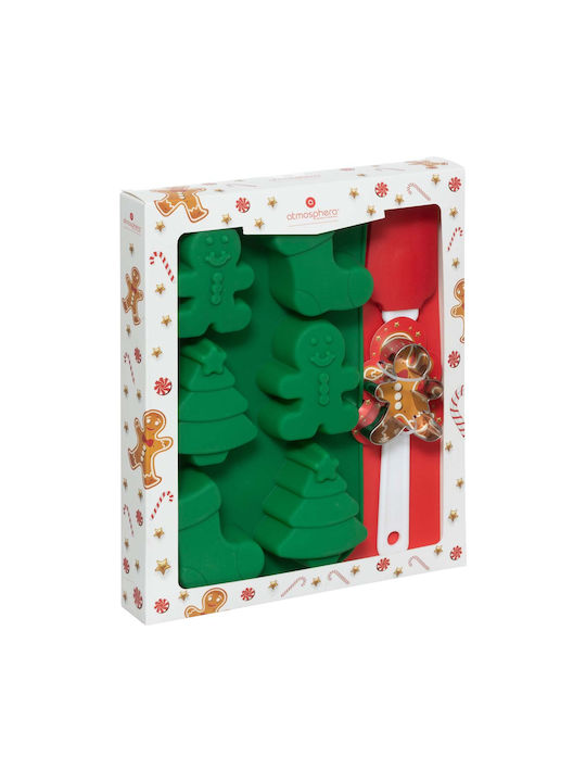 Atmosphera Christmas Φόρμες Γλυκών 3τμχ