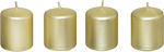 Christmas Gold Candle 4pcs