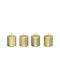 Christmas Gold Candle 4pcs