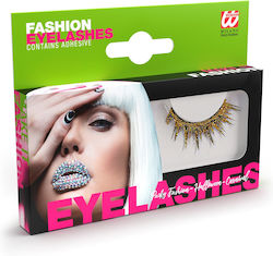 Gold False Lashes