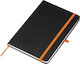 Notebook A5 Black Orange Engraving