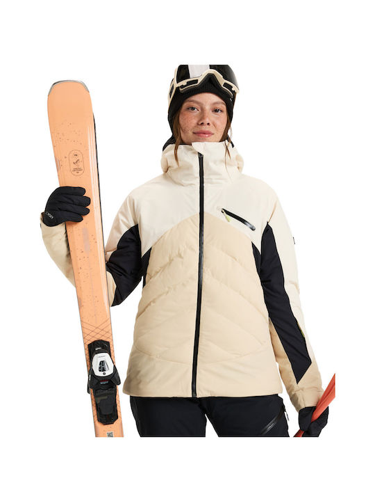 Roxy Luna Frost ERJTJ03464-TDQ0 Γυναικείο Μπουφάν για Σκι & Snowboard Buttercream