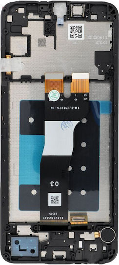 Οθόνη mit Touch-Mechanismus und Rahmen für Samsung A05s (Schwarz)