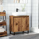 vidaXL Countertop without Sink L58xW33xH60cm Old Wood