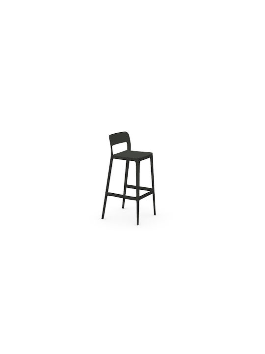 Gartenhocker Bar Außeneinsatz aus Polypropylen Nene Anthrazit 48x48x48cm