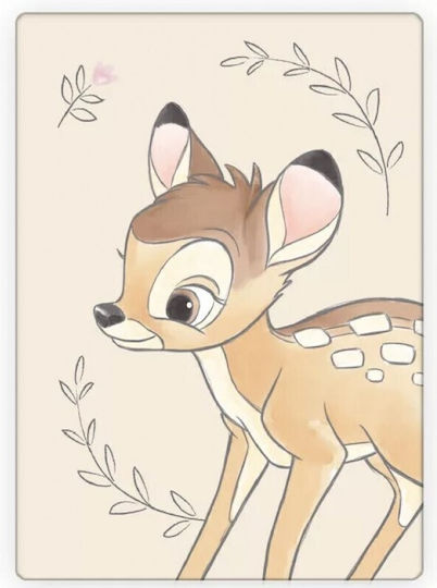 Disney Pătură Fleece Bambi Multicoloră 100x140cm