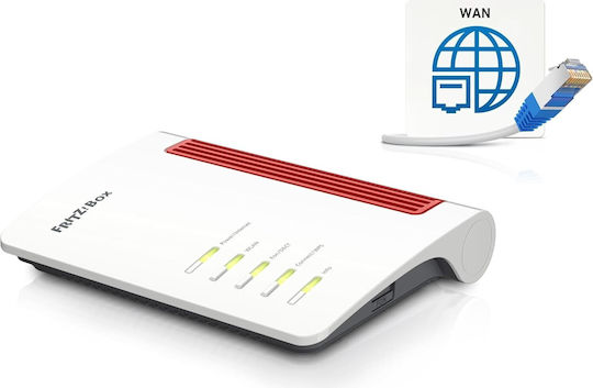 AVM FRITZ!Box 4050 Ασύρματο Router Wi‑Fi 6 με 3 Θύρες Gigabit