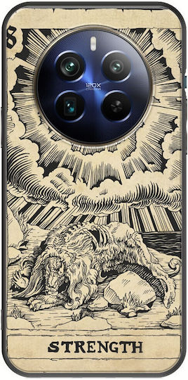 Tarotkarten Stärke Realme 12+ 5g Schwarzes TPU Schwarzes Silikon