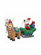Jumi Christmas Fabric Figure Sleigh Height 130cm