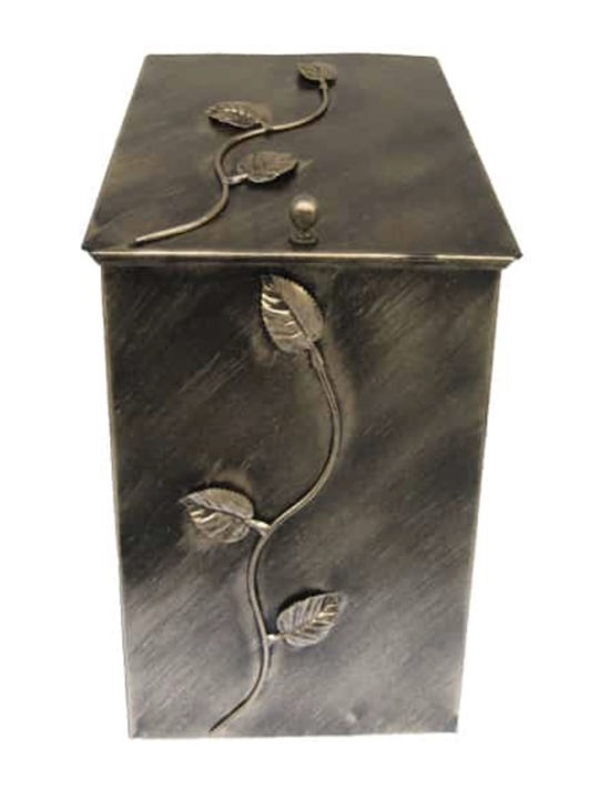 GTMED Metallisch Box Holzlagerung 32x50x40cm Bronze