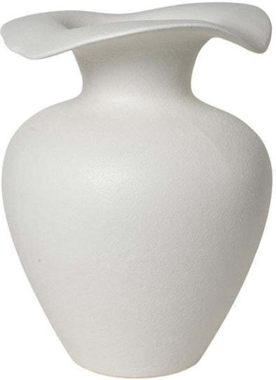Broste Copenhagen Βάζο Κεραμικό Λευκό 24x24xΥ32cm
