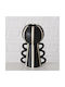 Nanuka Decorative Porcelain Vase White Black 20 cm