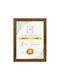 Κορνίζα Zep Certificate 21x29.7 Καφέ
