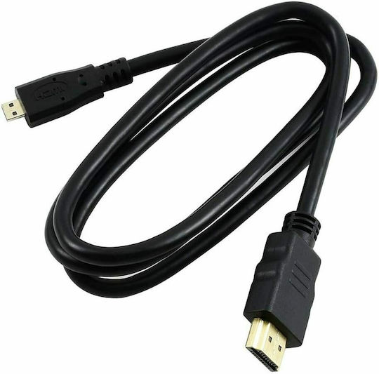 Waveshare Cable HDMI male - micro HDMI male 1m Black