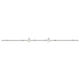 Vidaxl Schiebetürmechanismus Silber 200 cm Edelstahl