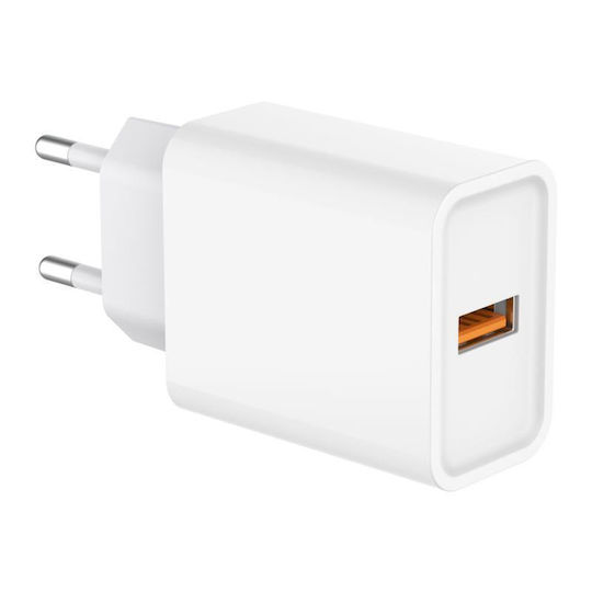 iNOS Încărcător Fără Cablu cu Port USB-A 18W Albς