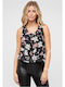 Cloud5ive Women's Blouse Sleeveless Black