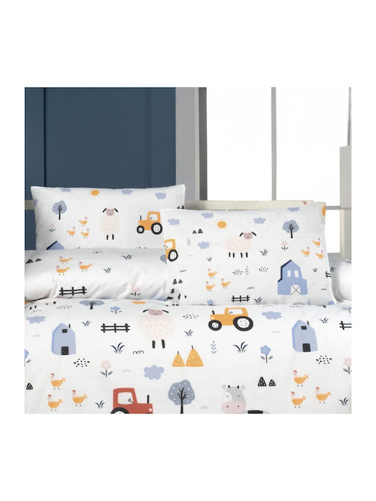 Beauty Home Сет от детски калъфки за възглавница от 100% памук Blue 35x45см.
