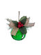 Hanging Bell Ornament Metallic Green