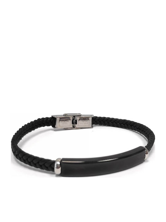 Isay Collection Men's Leather Bracelet