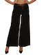 Damen Chino Hose Schlag Black