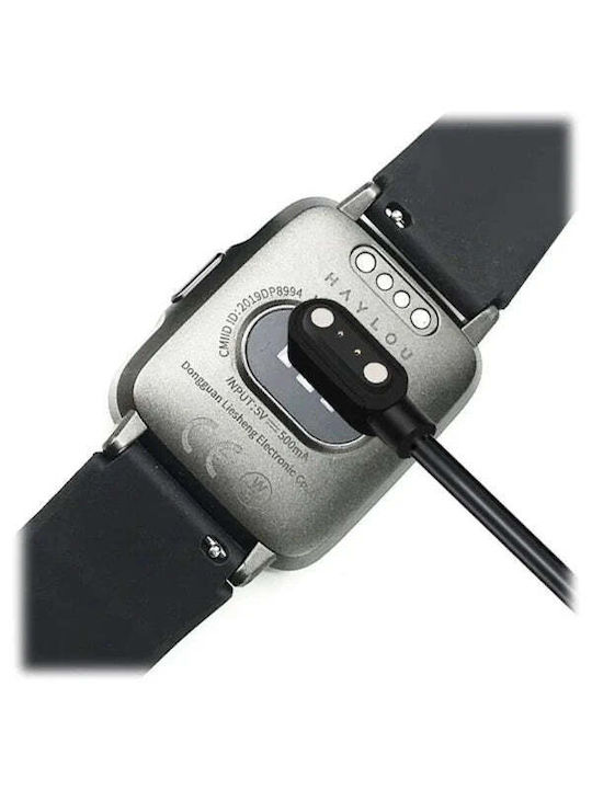 Usb Charging Φορτιστής για Mi Haylou LS01, Mi Haylou LS02 Μαύρος
