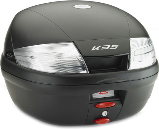 Kappa Moto Monolock Μπαγκαζιέρα Μοτοσυκλέτας 35lt Μαύρη