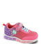 Kinder Sneakers mit Klettverschluss & Lichtern Rosa