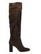 Suede Women's Boots Brown
