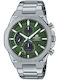 Casio Edifice Men's Watch Chronograph Solar with Silver Metal Bracelet
