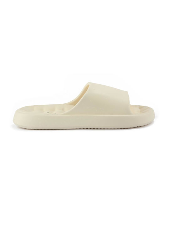 Fshoes Men's Slides Beige