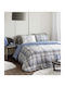 Nima Duvet Single 170x240cm Henry Blue|Brown