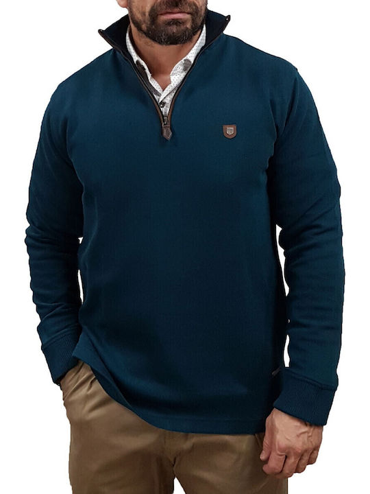 Visconti Long Sleeve Blouse Petrol Blue