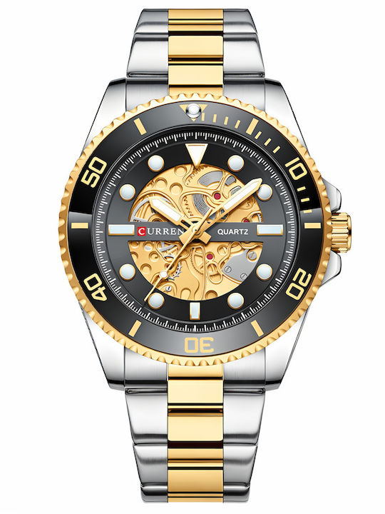 Curren Men's Watch 44mm Battery with Silver Met...