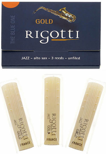 Rigotti Jazz Gold Blue One Alto Sax 2 3-pack