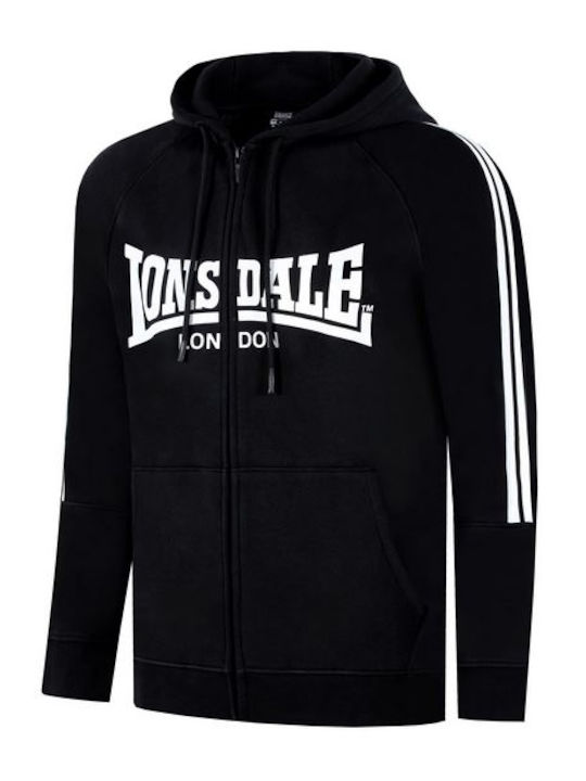 Lonsdale Sweatshirt with Hood Black