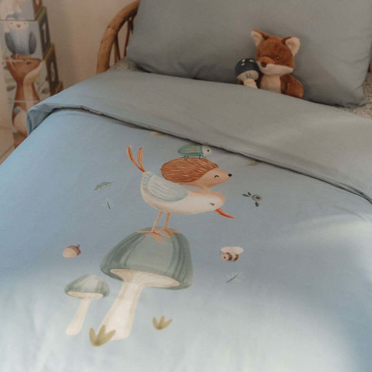 Little Dutch Set Kids Duvet Cover Single Denim Blue