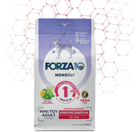 Forza10 1.5kg Ξηρά Τροφή Σκύλων Μικρόσωμων Φυλών με Ψάρια