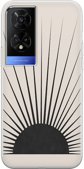 Carcasă flexibilă TPU transparentă Minimal Sun Tcl 50 5g din silicon