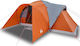 vidaXL Camping Tent Tunnel Gray 3 Seasons for 6...