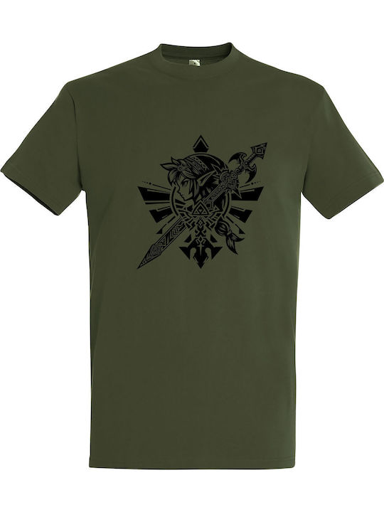 kirikoko The Legend Of Zelda Fanart T-shirt Khaki Cotton kirikoko The Legend Of Zelda Fanart T-shirt Khaki Cotton