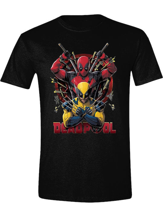 Тениска Deadpool – Блуза с поза на Deadpool и Върколак