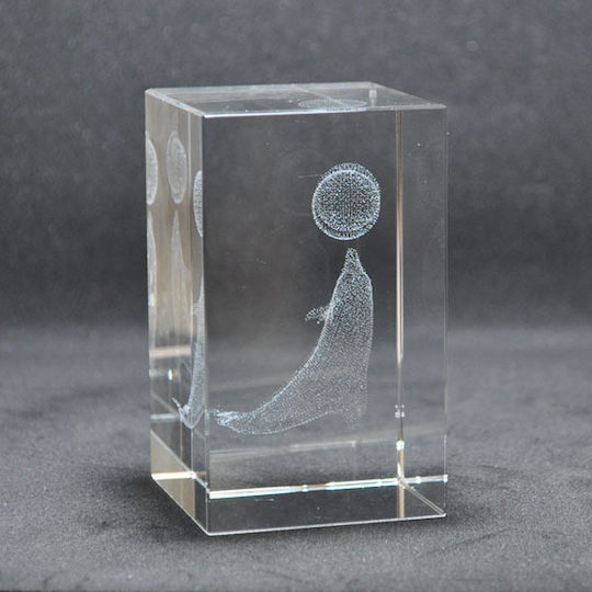 Decorative Crystal Dolphin 5x5x8cm Pol 5112198