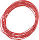 24AWG Многожилен Захранващ Кабел в Червен Цвят 1m