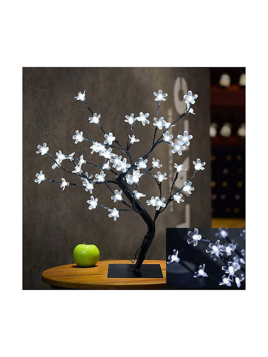 Cireș Decorativ cu 36 de Lămpi LED, Înălțime 40cm, Lumină Caldă Rece Alb Multicolor